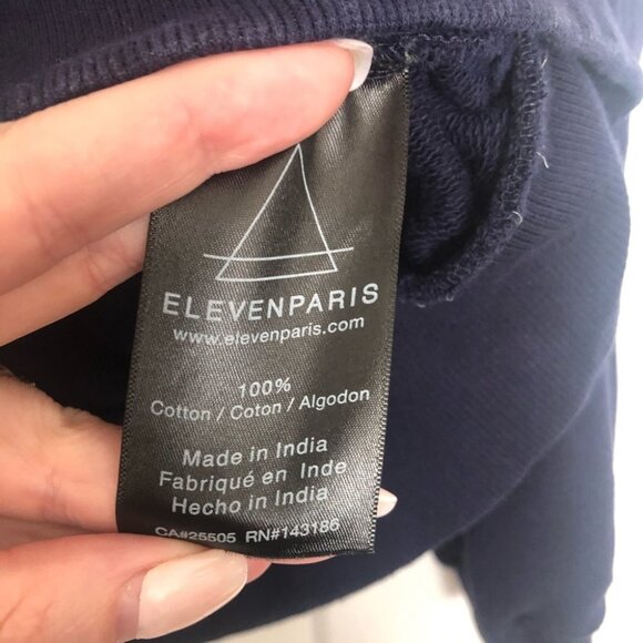 ELEVENPARIS ELVN! Navy Blue Sweatshirt XXL - Picture 5 of 7